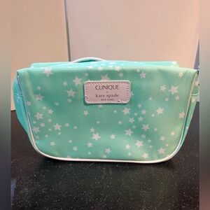 Kate Spade Mint Green Star Print Pouch